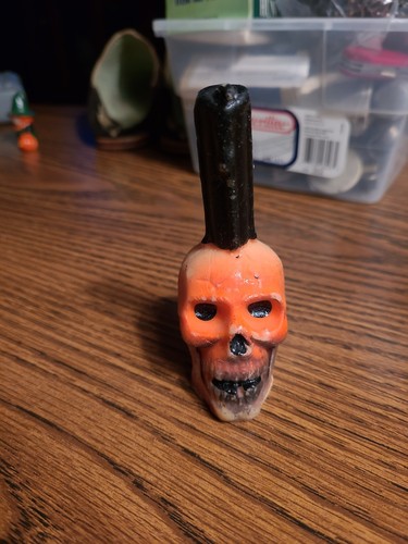 Vintage gurley halloween skull - vintage,